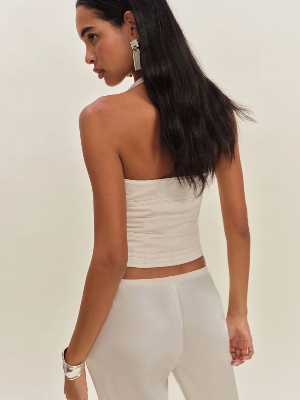 Reformation Kyleigh denim halter - Picture 3 of 5